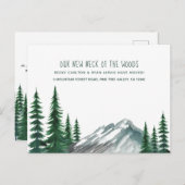 Neuer Neck der Waldkiefernwälder Feiertagspostkarte (Vorne/Hinten)