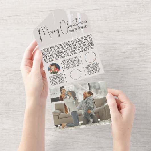 Neuer Newsletter zur Weihnachtskarte All In One Einladung (Abreißen)