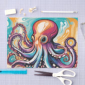 Neuer Oktopus Abstrakt Seidenpapier (Handwerk)