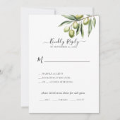 Neuer Olivenzweig Save the Date Einladung (Vorderseite)