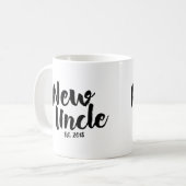 Neuer Onkel Est. 2018, zukünftiger Onkel Gift Mug Kaffeetasse (Vorderseite Links)