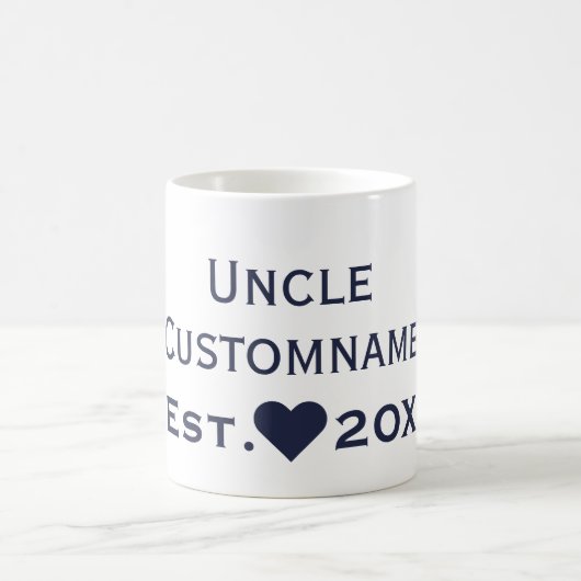 Neuer Onkel Established Navy Mug Kaffeetasse (Mittel)