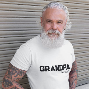 Neuer Opa gegründet Datum T-Shirt
