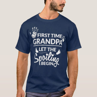 Neuer Opa zum ersten Mal lässt das Verwöhnen begin T-Shirt