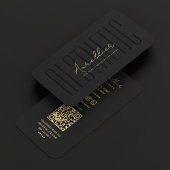 Neuer Östhetiker Kosmetologe Schwarze Ästhetik Visitenkarte