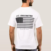 Neuer p.k. Bau T-Shirt (Rückseite)