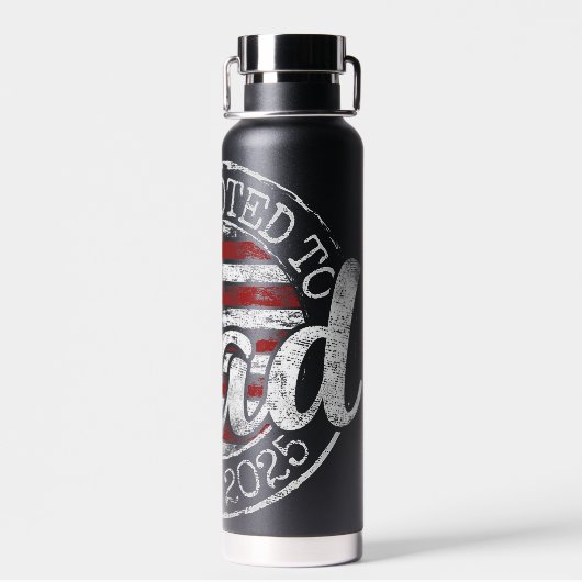 Neuer Papa 2025 Trinkflasche (Rückseite)