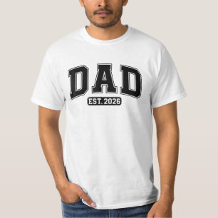 Neuer Papa 2026 Daddy 2026 Vater 2026 Papa Est. 20 T-Shirt