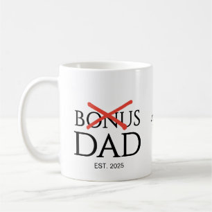 Neuer Papa Adoptierter Bonus-Papa Etabliert Kaffeetasse
