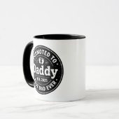 Neuer Papa befördert zu Papa Vater Geschenk einfac Tasse (Vorderseite Links)