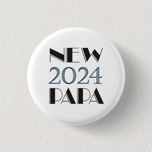 Neuer Papa-Button 2024 Button (Vorderseite)