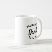 Neuer Papa Förderung zu Papa Vater Geschenk einfac Kaffeetasse (VorderseiteRechts)