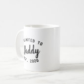 Neuer Papa Förderung zu Papa Vater Geschenk einfac Kaffeetasse (Vorderseite Links)