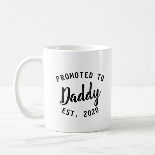 Neuer Papa Förderung zu Papa Vater Geschenk einfac Kaffeetasse (Links)