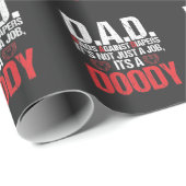 Neuer Papa gegen das Problem des Vaters von Kleink Geschenkpapier (Rolleneckpunkt)