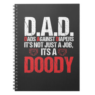 Neuer Papa gegen das Problem des Vaters von Kleink Notizblock