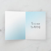 neuer Papa, Glückwunsch Karte (Innenseite)