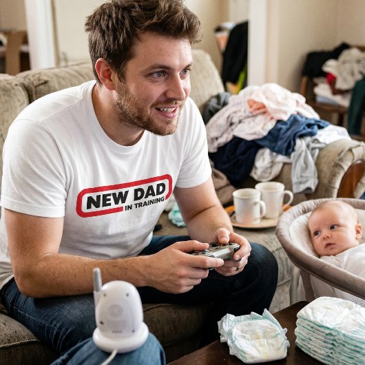 Neuer Papa im Training - Funny T - Shirt