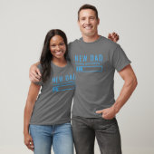 Neuer Papa Schlaf-Patch Blaues Design T-Shirt (Unisex)