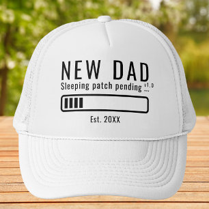 Neuer Papa Schlaf-Patch Fett-Typografie Truckerkappe