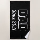 Neuer Papa Strandtuch (Vorderseite)