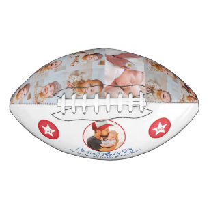 Neuer Papa Typografie Niedlich Keepake Erster Vate Football