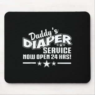 Neuer Papa Vater Shirt Vaters Windel Service Jetzt Mousepad