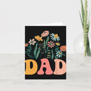 Neuer Papa Wildblume Erster Geburtstag & Baby-Show Karte