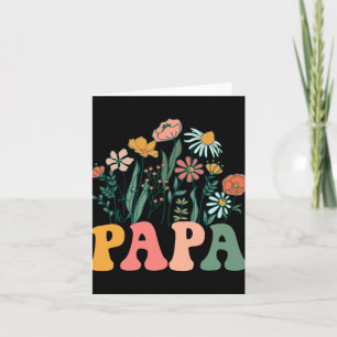Neuer Papa Wildflower erster Geburtstag & Baby-Sho Karte