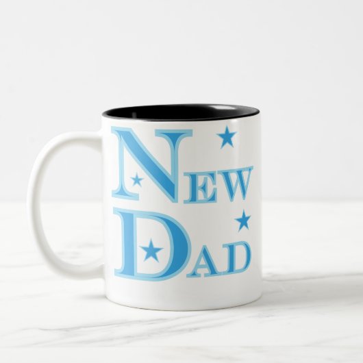 Neuer Papa Zweifarbige Tasse (Links)