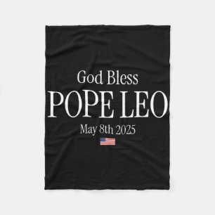 Neuer Papst 2025 Gott segne Papst Leo 8. Mai 2025 Fleecedecke