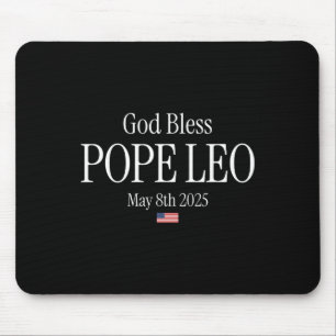 Neuer Papst 2025 Gott segne Papst Leo 8. Mai 2025 Mousepad