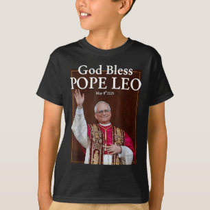 Neuer Papst 2025 Gott segne Papst Leo 8. Mai 2025 T-Shirt