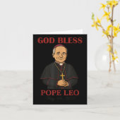 Neuer Papst 2025 Gott segne Papst Leo Xiv 8. Mai 2 Karte (Gelbe Blume)