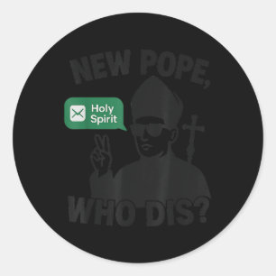 Neuer Papst, der Holy Spirit Funny Pope Leo Xiv M Runder Aufkleber