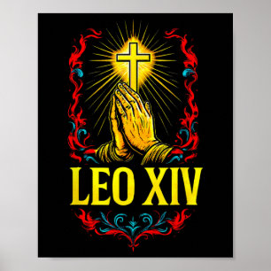 Neuer Papst Leo Xiv Poster
