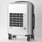 NEUER PATENTSTICKER AUFKLEBER (Koffer)