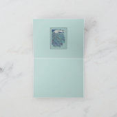 Neuer Peacock Feathers Bride Thank You Card (Innenseite)