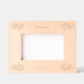 Neuer Personalisierter Babyname Datum Botanische B Geätzte Rahmen (Vorderseite)