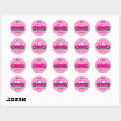 Neuer Pink Car Sticker (Blatt)
