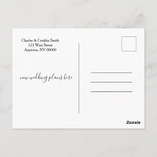 Neuer Plan ändern Sie einfach das Datum Karten (Rückseite)