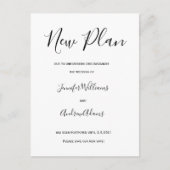 Neuer Plan ändern Sie einfach das Datum Karten (Vorderseite)