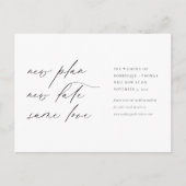 Neuer Plan Datum gleiche Liebe Postkarte (Vorderseite)