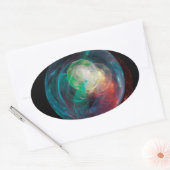 Neuer Planet Ovaler Aufkleber (Umschlag)