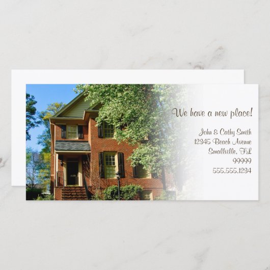 Neuer Platz! Adressenänderung für benutzerdefinier Ankündigung (Vorne/Hinten)