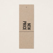 Neuer Preis - Firmenname Hang Tag (Vorderseite)