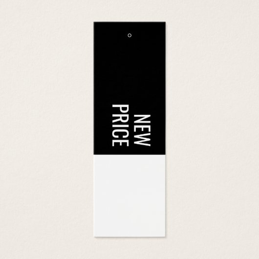 Neuer Preis - Firmenname Hang Tag (Vorderseite)