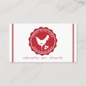 Neuer QR-Code für Hühnereier Visitenkarte (Vorderseite)