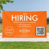 Neuer QR-Code für moderne Orange Business Logos Banner (Außenbereich)