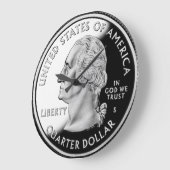 Neuer Quarter Dollar Große Wanduhr (Winkel)